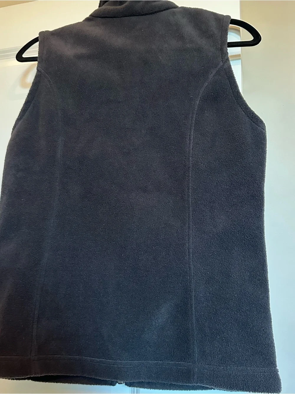 Colombia Charcoal Grey Fleece Zip Up Vest with Pockets Size Small